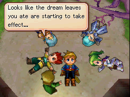 Matthew and his friends eat Dream Leaves and sleep on the ground to fight a tree's curse